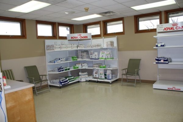 Food/Waiting Area - We carry Royal Canin Prescription diets for cats and dogs.